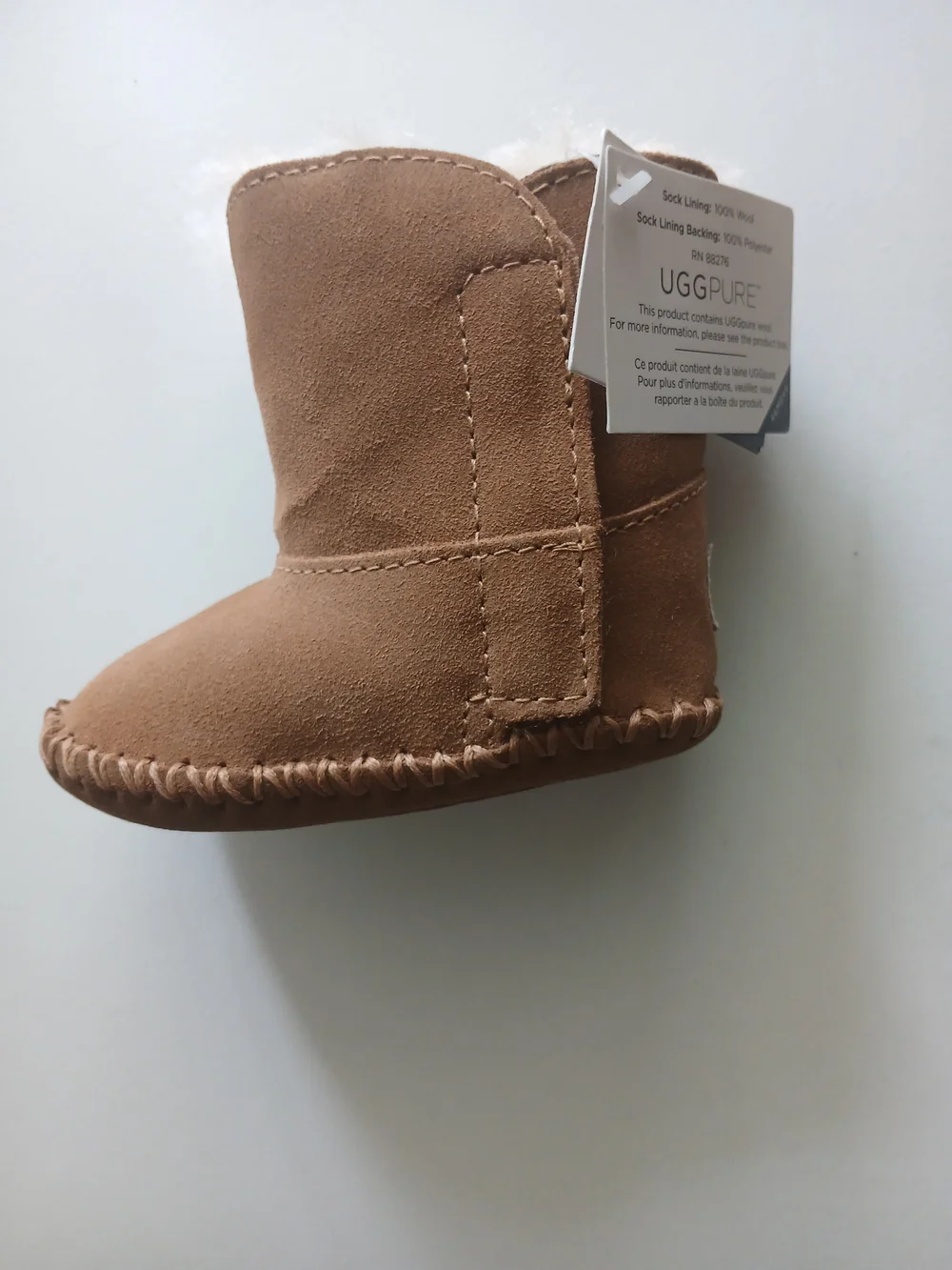 UGG Kids Chestnut Suede Moccasin-Style Boot